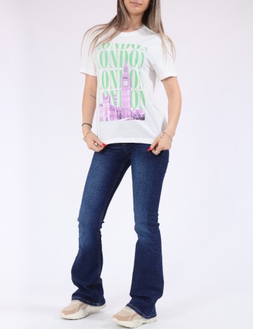 Tricou Only, alb