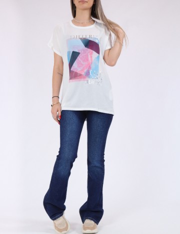 Tricou Only, alb