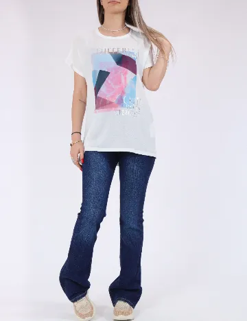 Tricou Only, alb