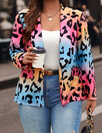 Blazer SHEIN CURVE, mix culori