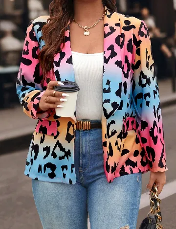 Blazer SHEIN CURVE, mix culori