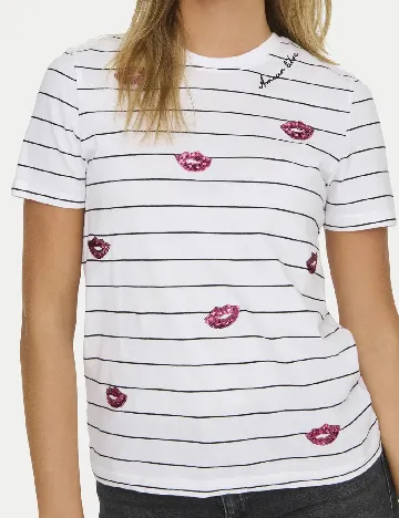 Tricou Only, alb