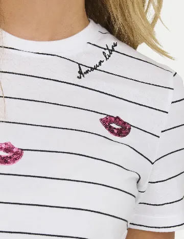 Tricou Only, alb