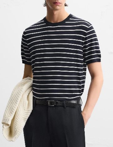 Tricou Zara, bleumarin inchis
