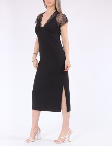 Rochie lunga Only, negru