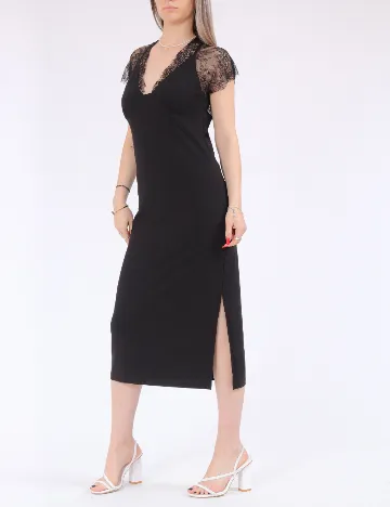 Rochie lunga Only, negru