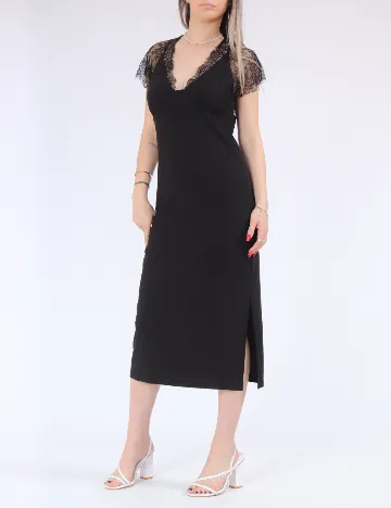 Rochie lunga Only, negru