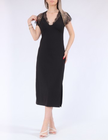 Rochie lunga Only, negru