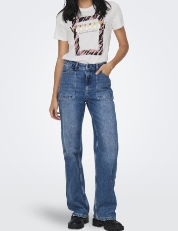 Tricou Only, alb