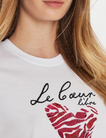 Tricou Only, alb
