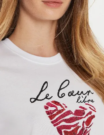 Tricou Only, alb
