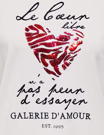 Tricou Only, alb