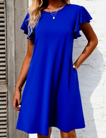 Rochie scurta SHEIN, albastru