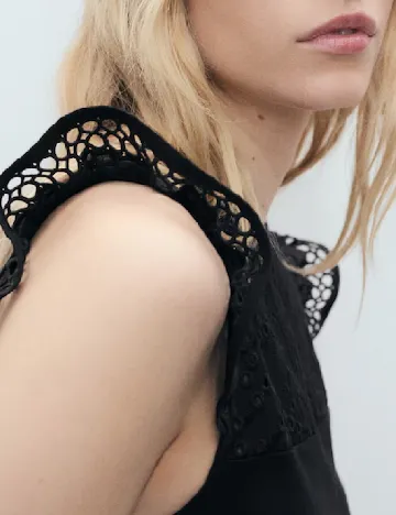 Bluza Mango, negru