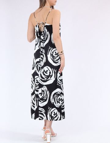 Rochie medie Only, alb/negru