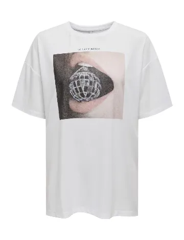 Tricou Oversize Only, alb