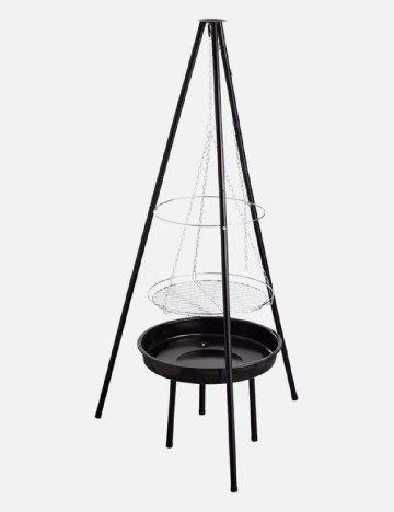 Gratar pe carbune BBQ TIME, negru