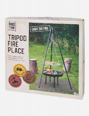 Gratar pe carbune BBQ TIME, negru