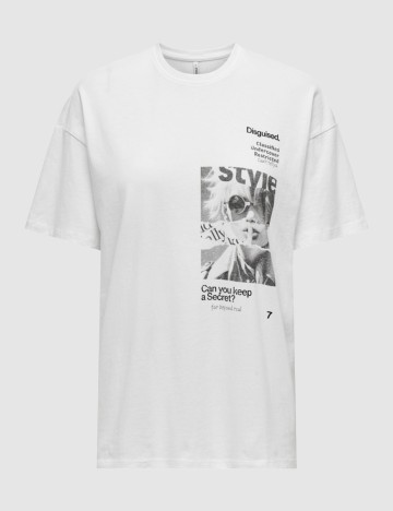 Tricou Only, alb