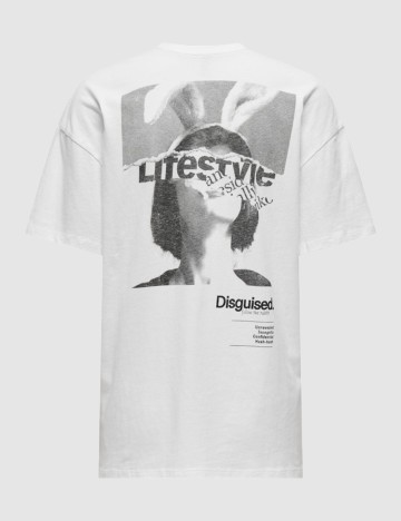 Tricou Only, alb