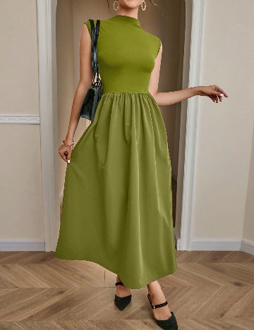 Rochie lunga SHEIN, verde