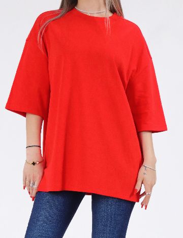 Tricou Oversize Only, rosu