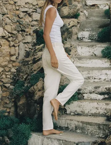 Blugi Zara, alb