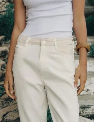 Blugi Zara, alb