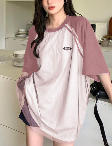 Tricou Dazy, roz