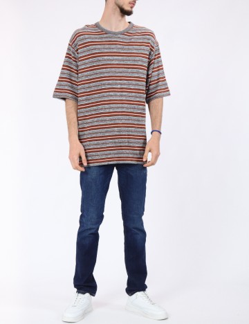 Tricou Jack&Jones, gri/maro