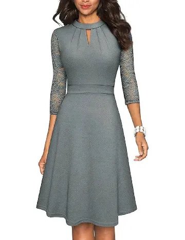 Rochie scurta SHEIN, gri