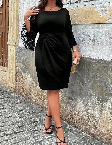 Rochie scurta SHEIN CURVE, negru