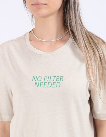Tricou Only, bej