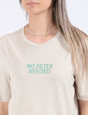Tricou Only, bej