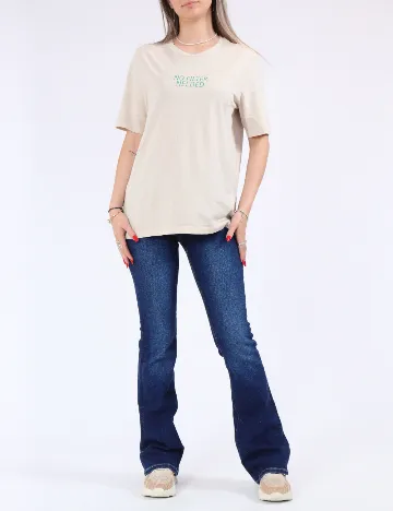 Tricou Only, bej