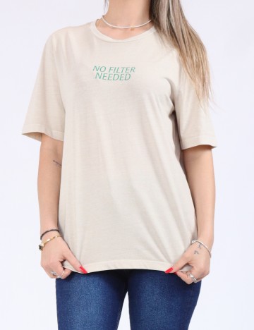 Tricou Only, bej