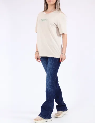 Tricou Only, bej