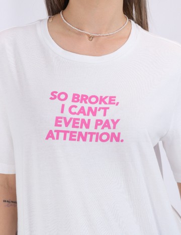 Tricou Only, alb