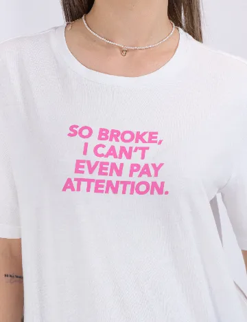 Tricou Only, alb