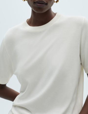 Bluza Mango, ecru