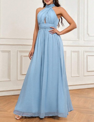 Rochie lunga SHEIN, albastru