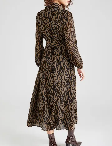 Rochie lunga Only, negru/maro