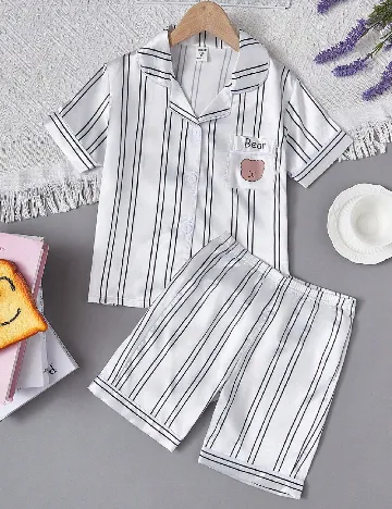 Pijama Shein Kids, alb
