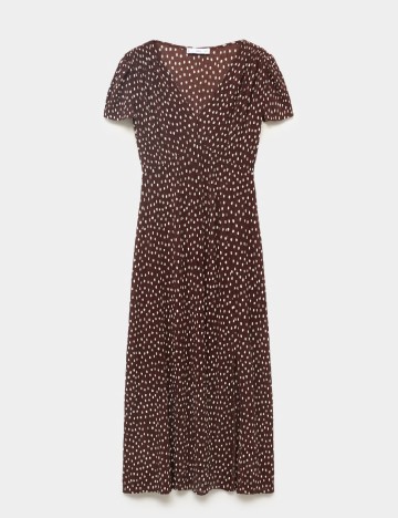 Rochie medie Mango, maro