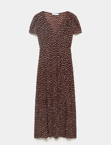 Rochie medie Mango, maro