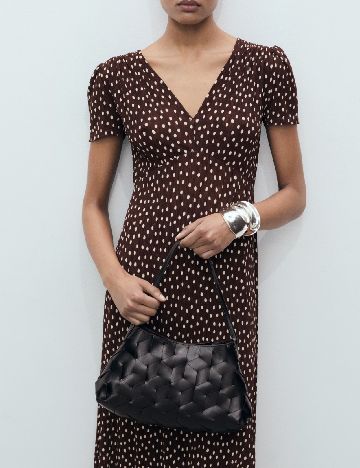 Rochie medie Mango, maro