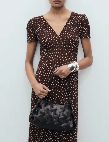 Rochie medie Mango, maro