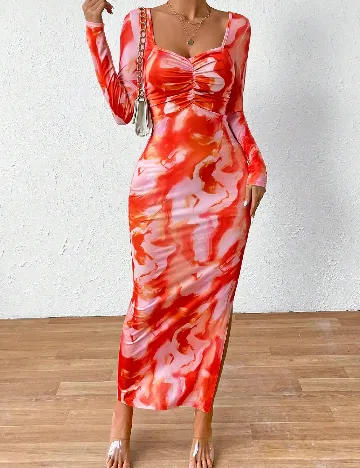 Rochie lunga SHEIN, portocaliu