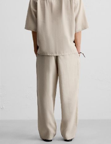 Pantaloni Zara, crem
