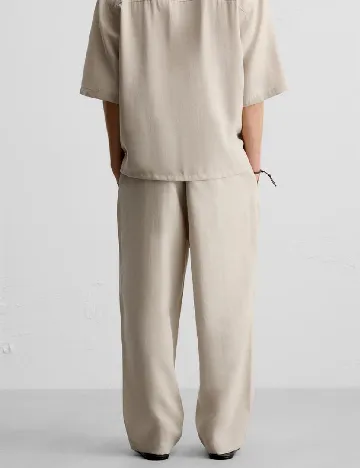 Pantaloni Zara, crem
